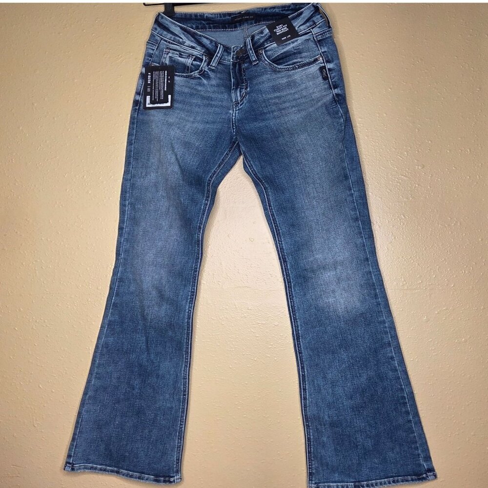 Silver Jeans Co. Suki Classic Button Curvy Bootcut Jeans Indigo
